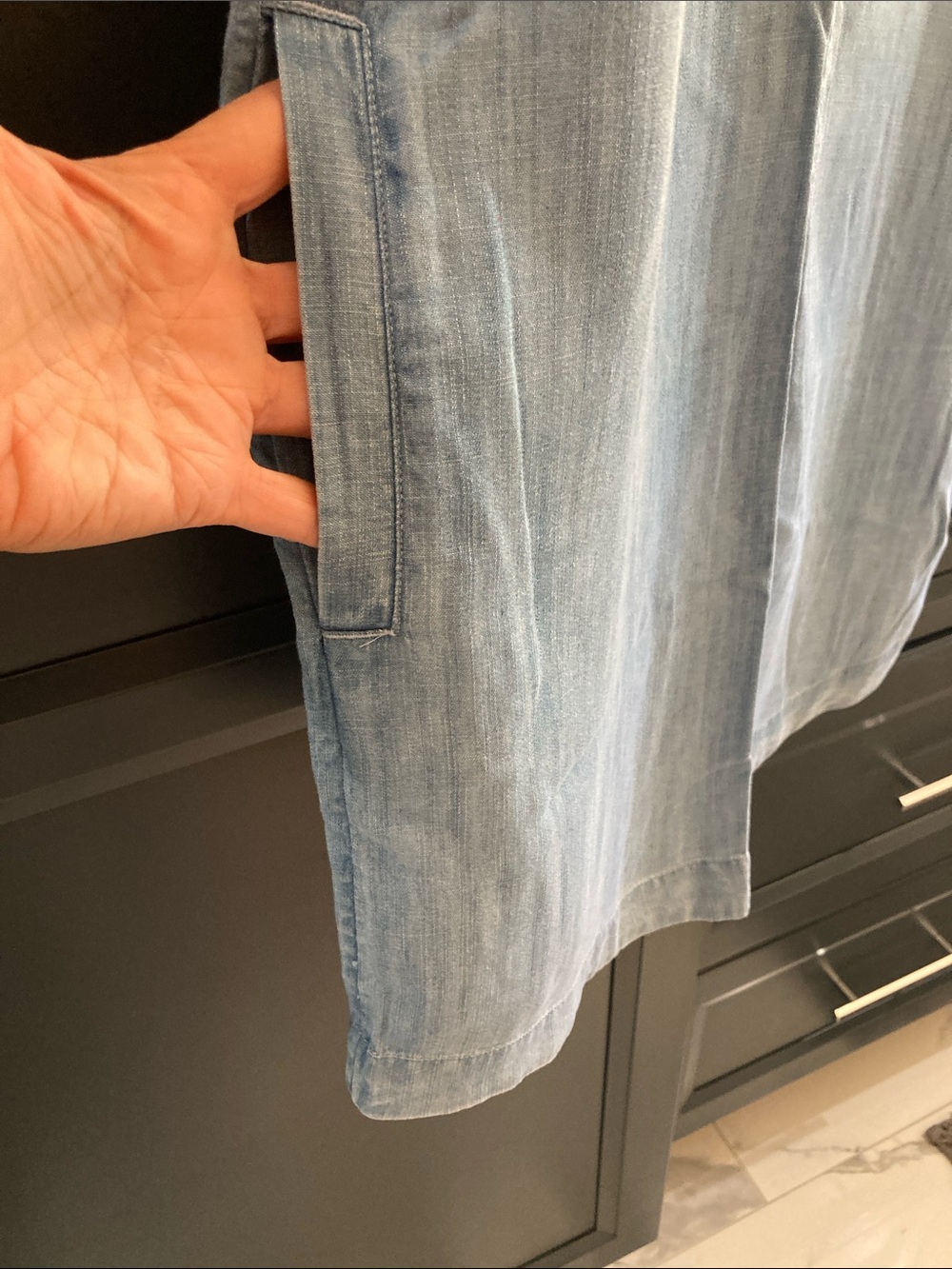NWT Vineyard Vines Light Blue Denim Tunic Dress - Picture 4 of 7